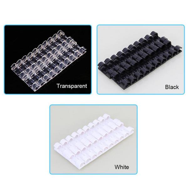 Cable Organizer Clips Desktop and Workstation Cable Management Availability