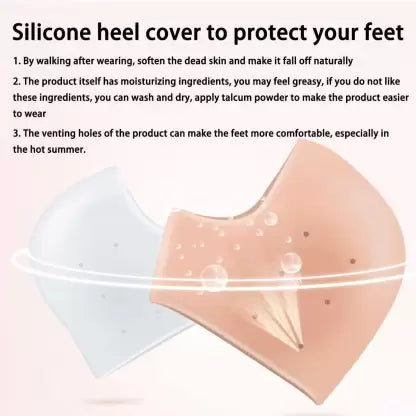 Silicone Gel Heel Pad Socks